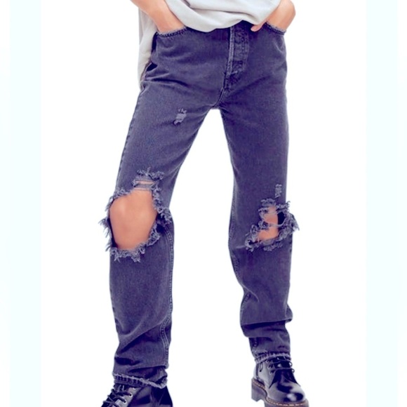 We the free high waist washed black 26 - Picture 7 of 7